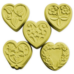 5 Guest Hearts Soap Mold