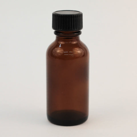 1/2oz Amber Bottle With Plain Cap