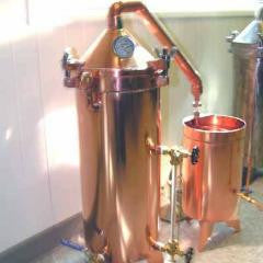 7.5 Gallon Copper Propane Distiller With Glass Essencier